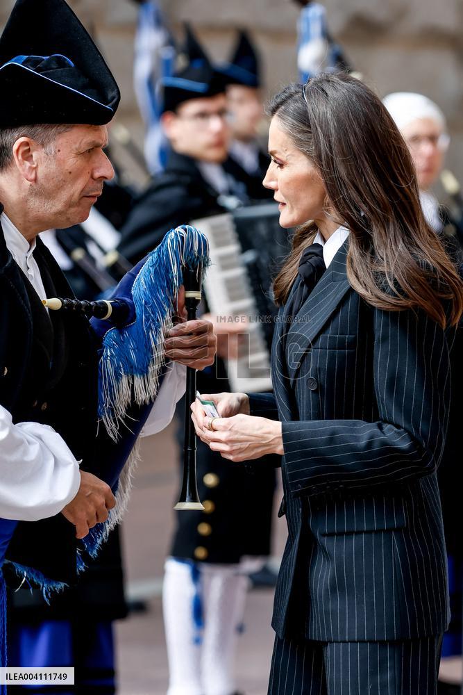Queen Letizia At The World Rare Disease Day Event In Oviedo
