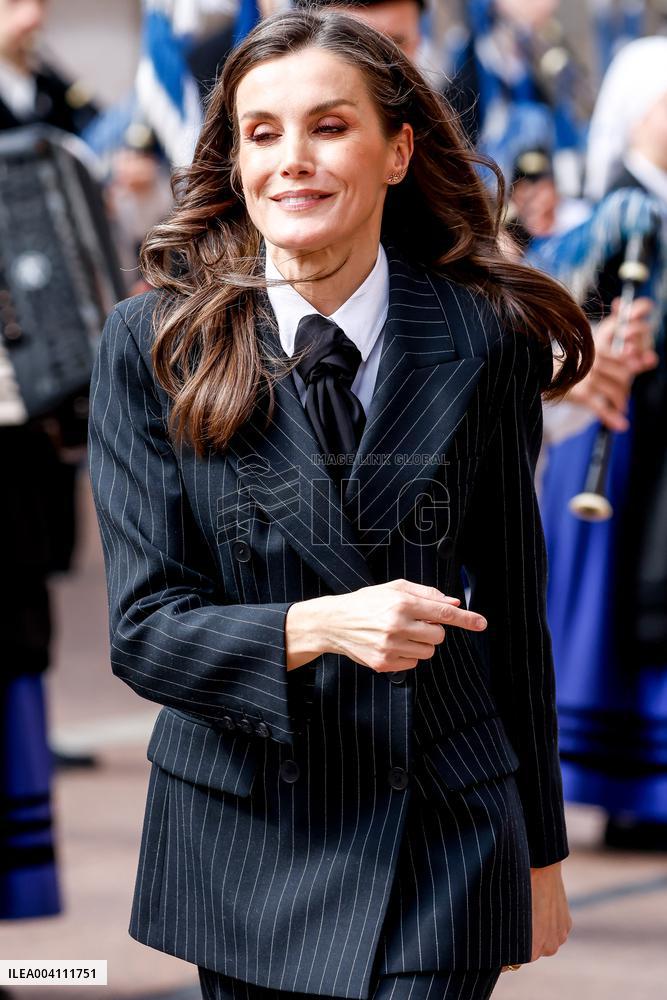 Queen Letizia At The World Rare Disease Day Event In Oviedo