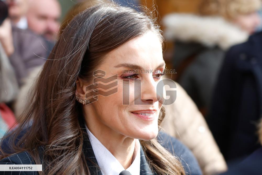 Queen Letizia At The World Rare Disease Day Event In Oviedo