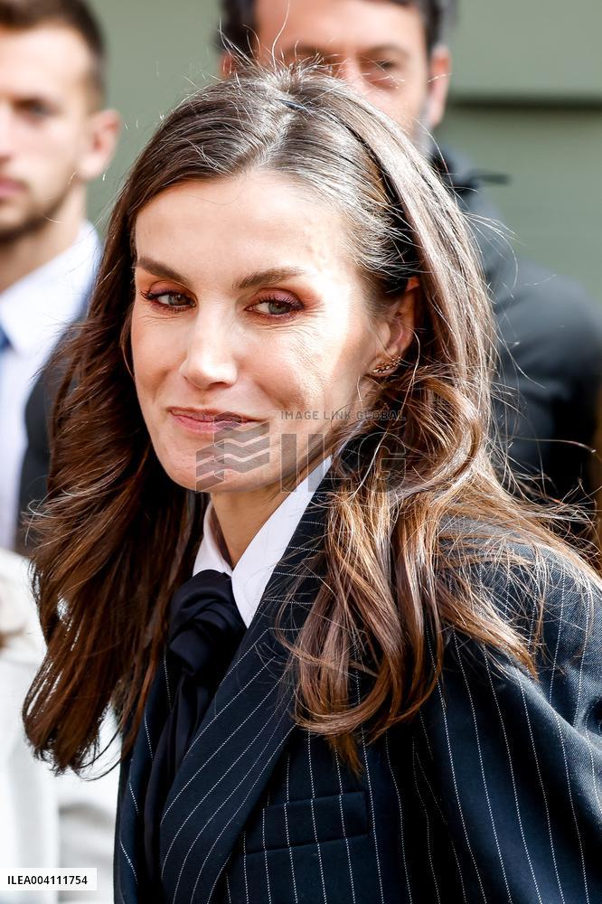 Queen Letizia At The World Rare Disease Day Event In Oviedo