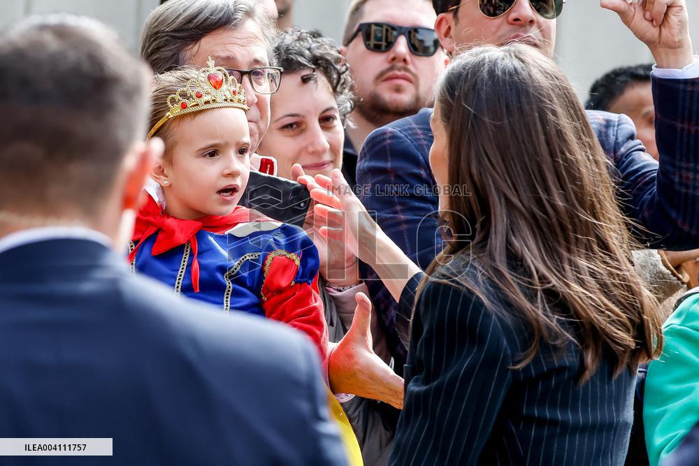 Queen Letizia At The World Rare Disease Day Event In Oviedo