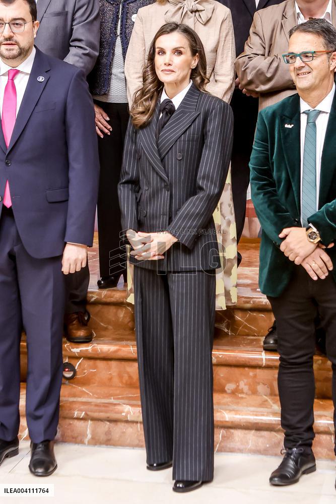 Queen Letizia At The World Rare Disease Day Event In Oviedo