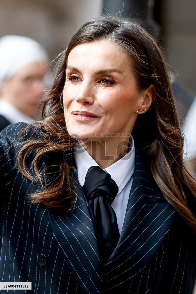 Queen Letizia At The World Rare Disease Day Event In Oviedo