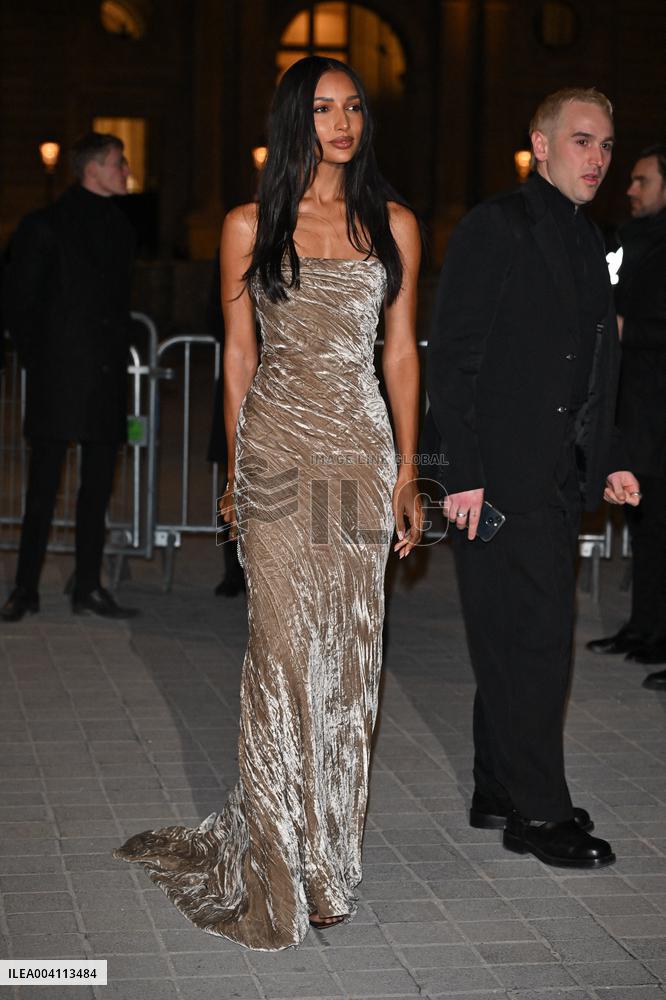 PFW Le Grand Diner De Louvre Outside Arrivals