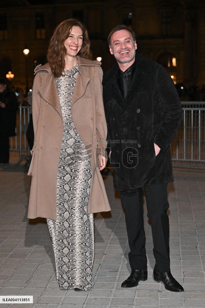 PFW Le Grand Diner De Louvre Outside Arrivals