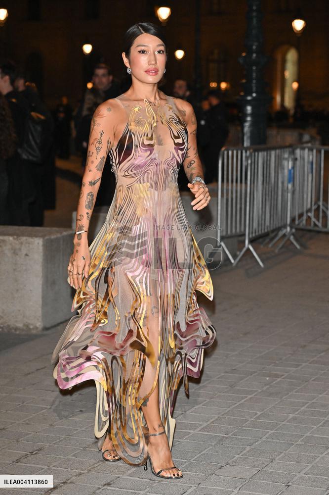 PFW Le Grand Diner De Louvre Outside Arrivals