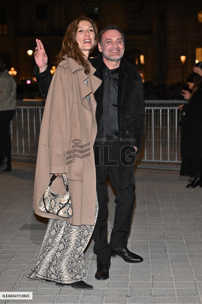 PFW Le Grand Diner De Louvre Outside Arrivals