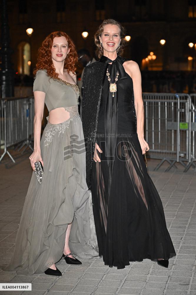 PFW Le Grand Diner De Louvre Outside Arrivals