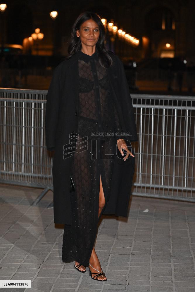 PFW Le Grand Diner De Louvre Outside Arrivals