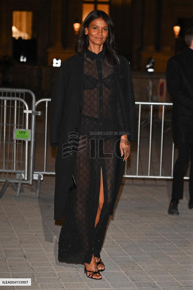 PFW Le Grand Diner De Louvre Outside Arrivals