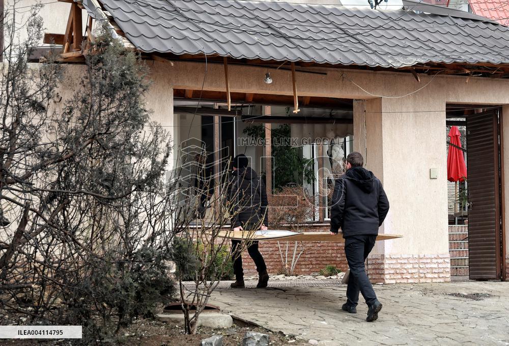 Aftermath of Russian drone attack on Odesa, March 4, 2025