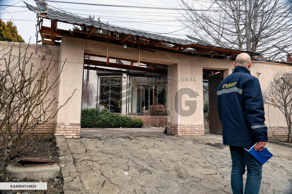 Aftermath of Russian drone attack on Odesa, March 4, 2025