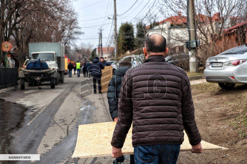 Aftermath of Russian drone attack on Odesa, March 4, 2025