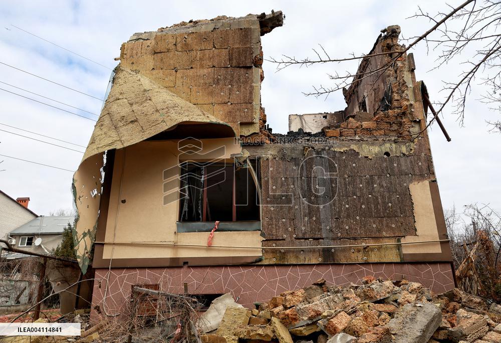 Aftermath of Russian drone attack on Odesa, March 4, 2025