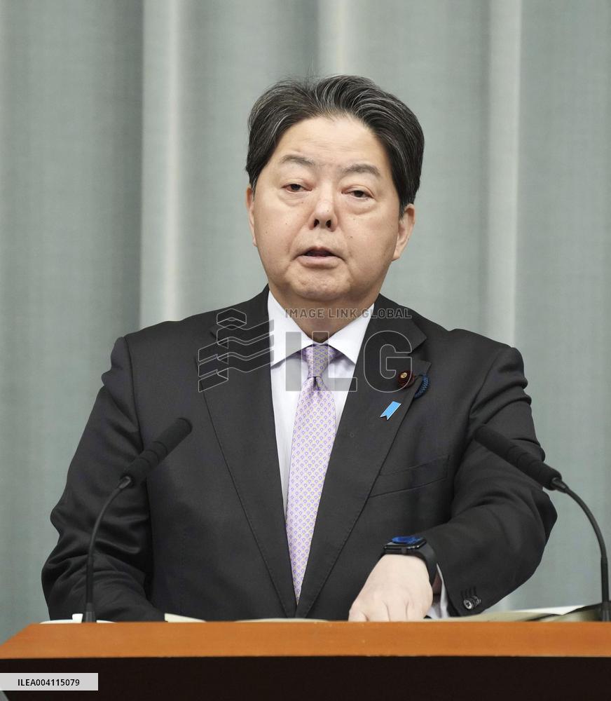 Japan top gov't spokesman Hayashi