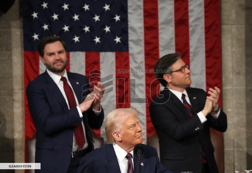 President Trump Delivers Addresses A Joint Session Of Congress - DC