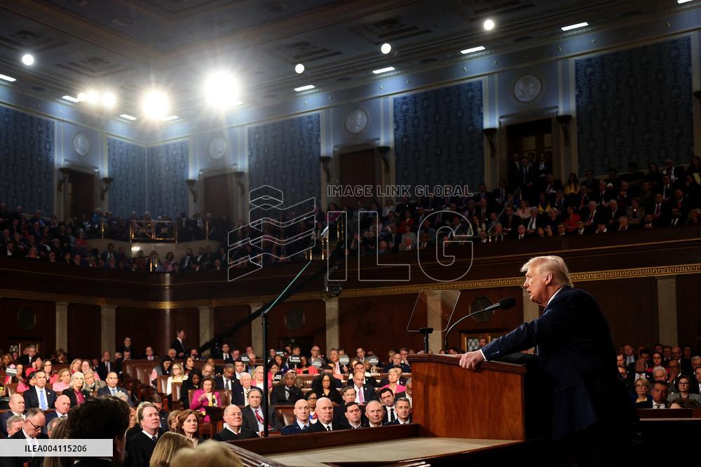 President Trump Delivers Addresses A Joint Session Of Congress - DC