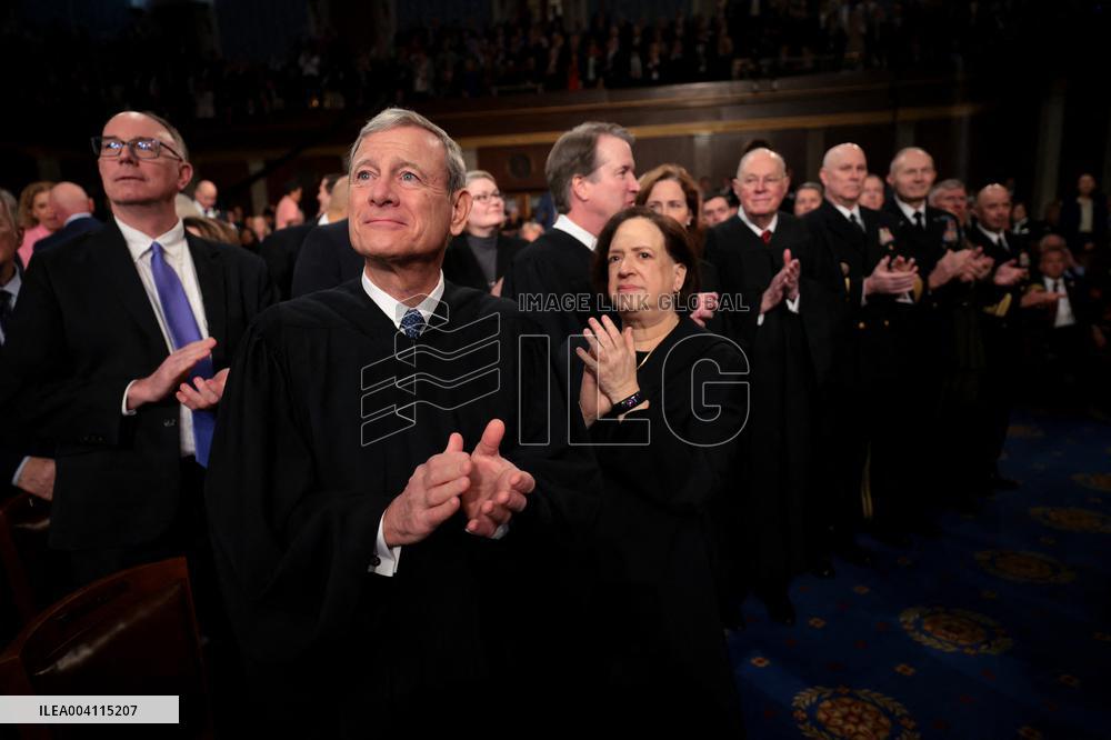 President Trump Delivers Addresses A Joint Session Of Congress - DC