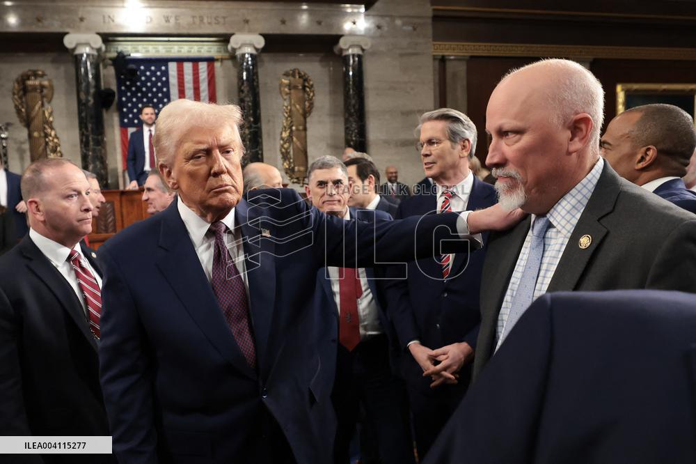 President Trump Delivers Addresses A Joint Session Of Congress - DC
