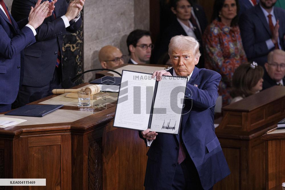 President Trump Gives Speech to Joint Session of Congress