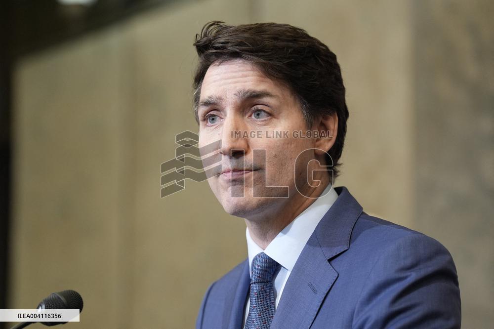 Trudeau Press Conference on Imposed US Tariffs - Ottawa