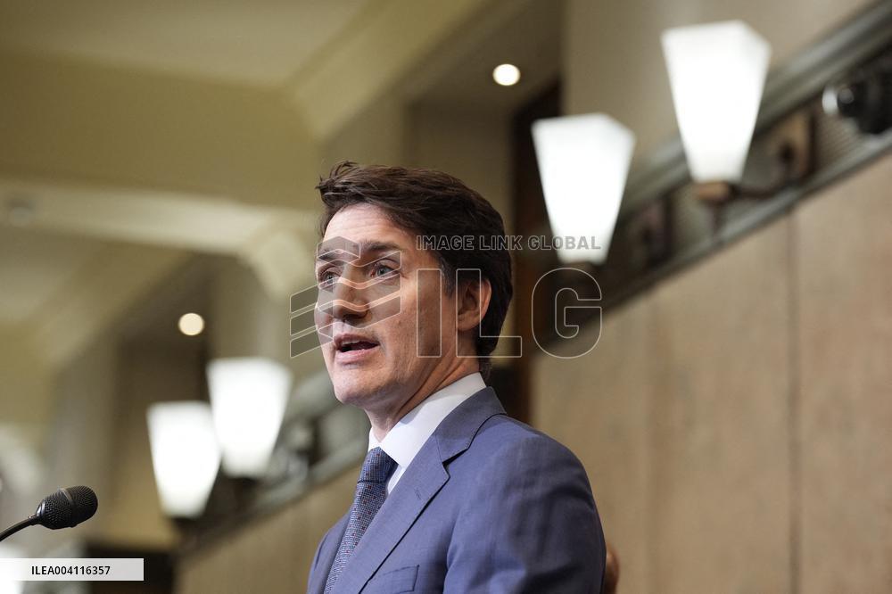 Trudeau Press Conference on Imposed US Tariffs - Ottawa