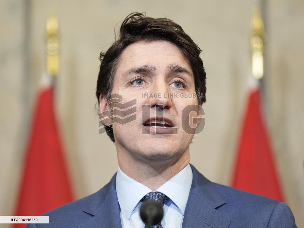 Trudeau Press Conference on Imposed US Tariffs - Ottawa