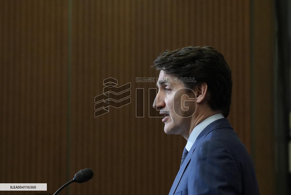 Trudeau Press Conference on Imposed US Tariffs - Ottawa