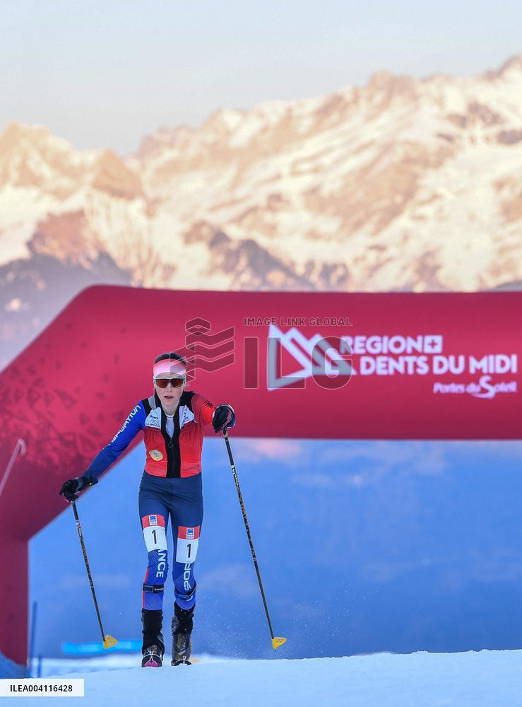 Womens Vertical Race at ISMF World Championships in Morgins - Switzerland