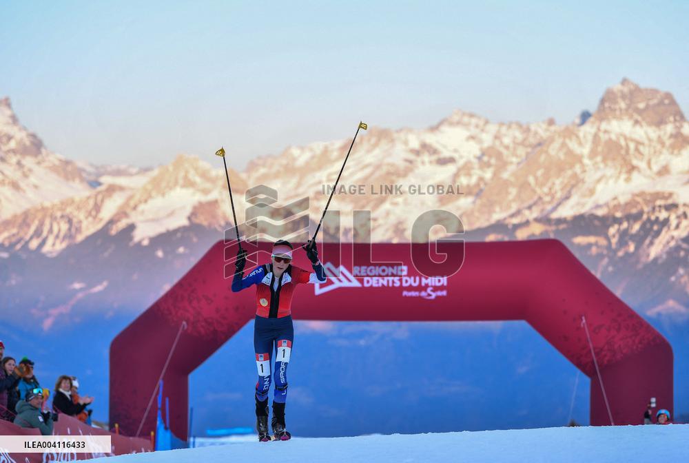 Womens Vertical Race at ISMF World Championships in Morgins - Switzerland
