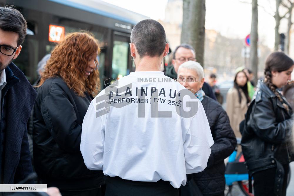 PFW - Street Style At ALAINPAUL