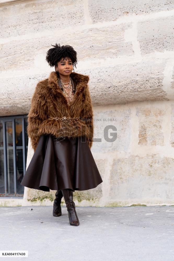 PFW - Street Style At Christian Dior