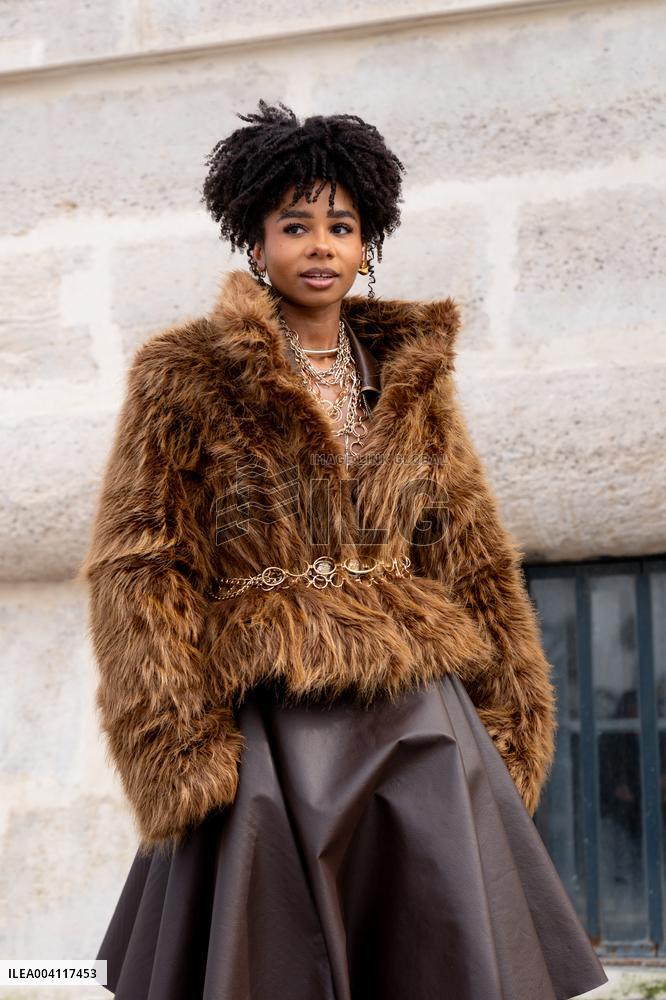 PFW - Street Style At Christian Dior