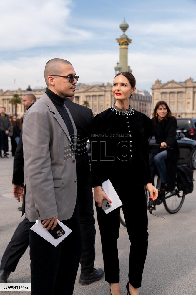 PFW - Street Style At Christian Dior