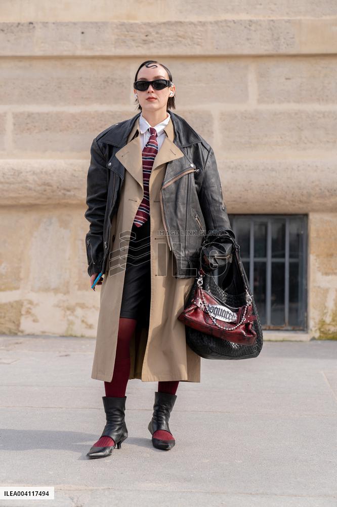 PFW - Street Style At Christian Dior