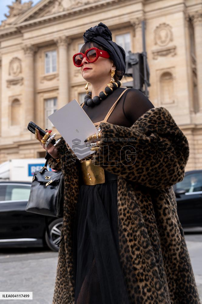 PFW - Street Style At Christian Dior