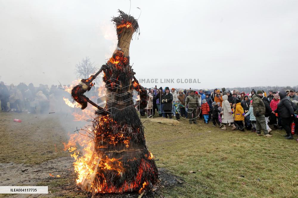 Butter Week celebration in Kyivs Pyrohiv Folk Museum
