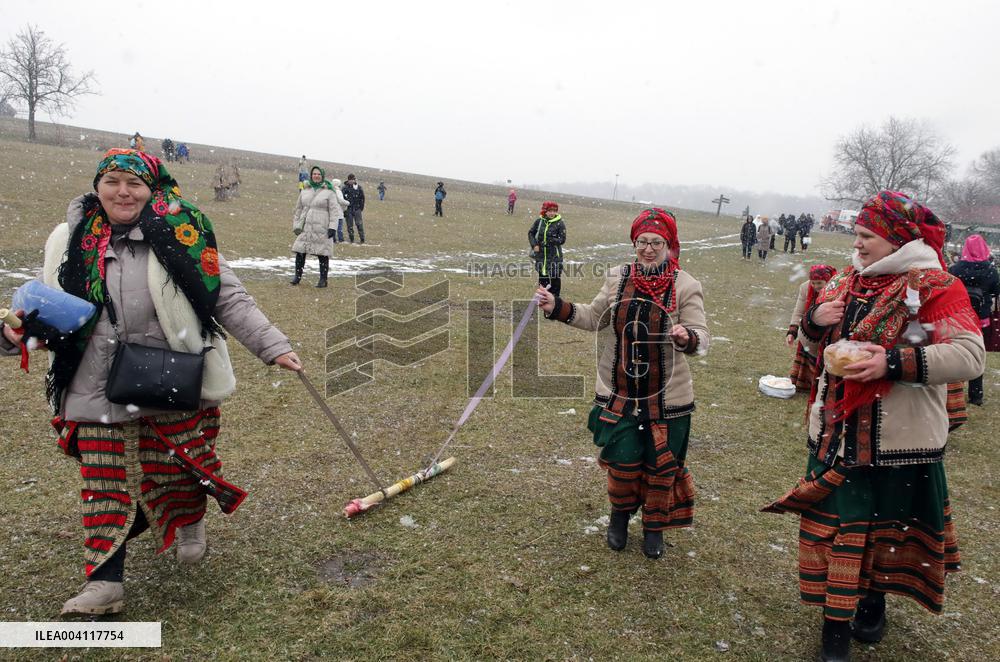 Butter Week celebration in Kyivs Pyrohiv Folk Museum