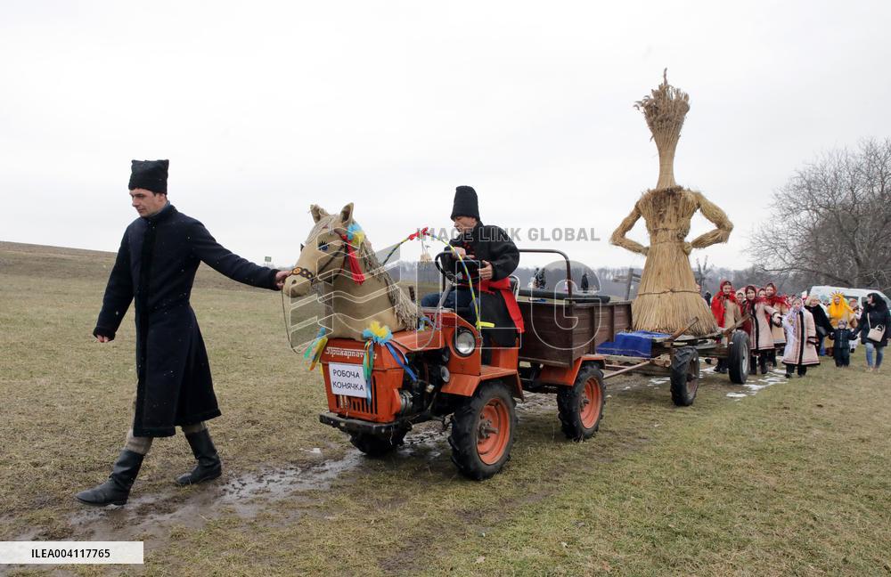 Butter Week celebration in Kyivs Pyrohiv Folk Museum