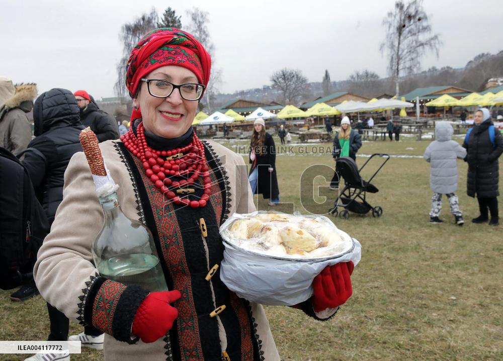 Butter Week celebration in Kyivs Pyrohiv Folk Museum