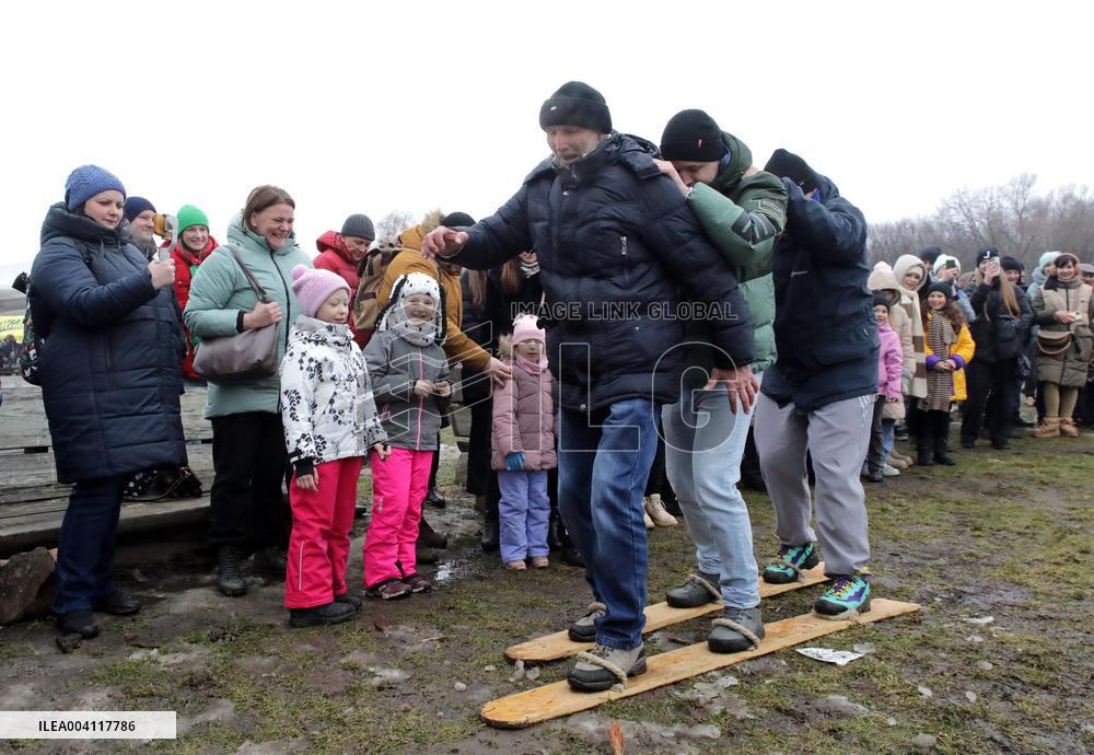 Butter Week celebration in Kyivs Pyrohiv Folk Museum