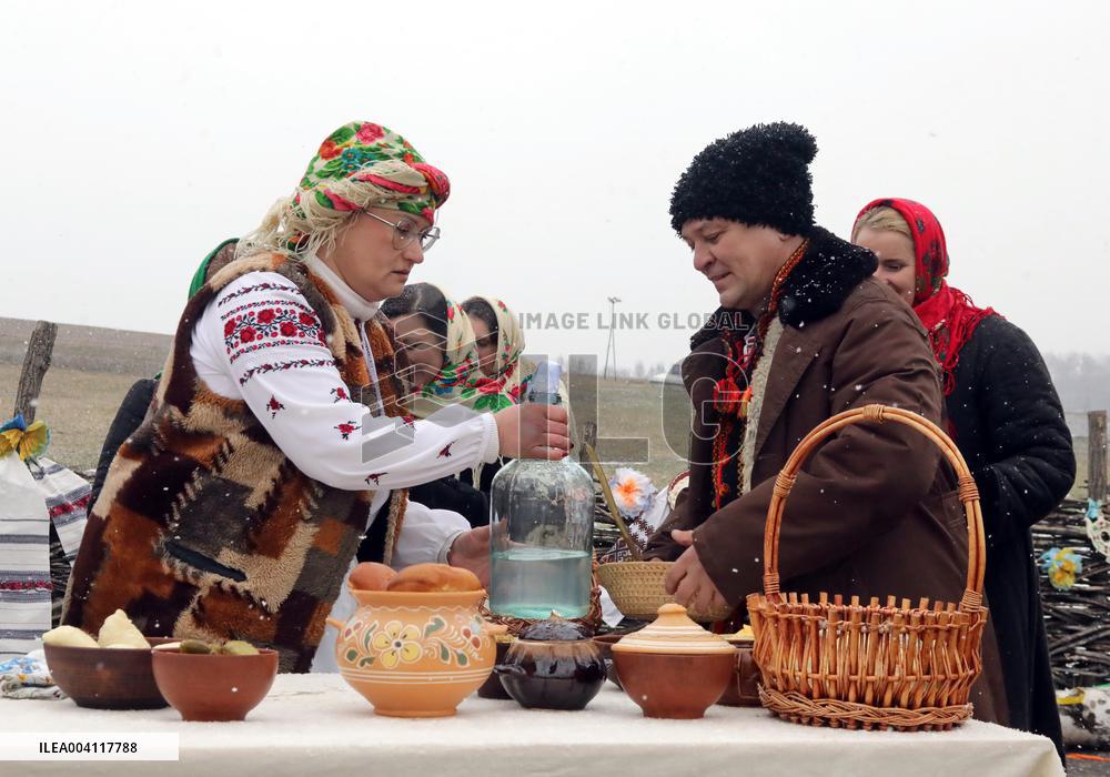 Butter Week celebration in Kyivs Pyrohiv Folk Museum