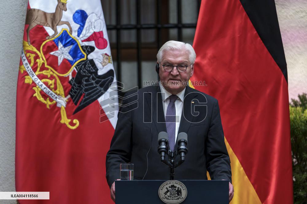 President Gabriel Boric Welcomes President Of Germany Frank-Walt