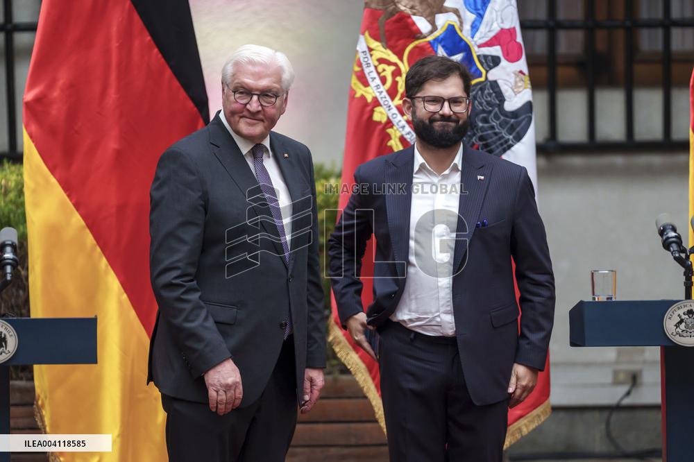 President Gabriel Boric Welcomes President Of Germany Frank-Walt