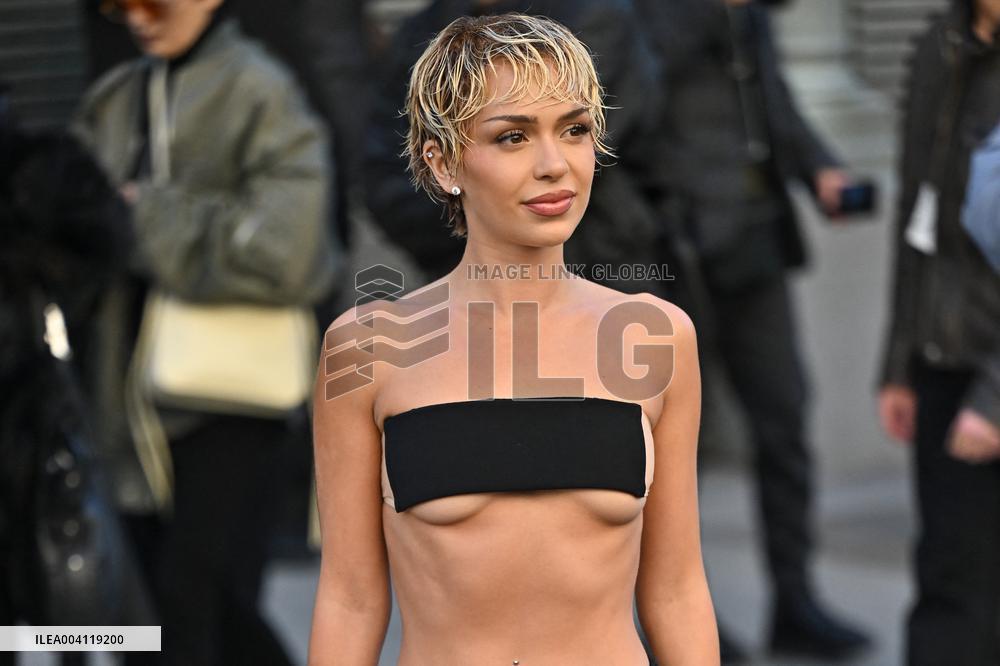 PFW Courreges Outside Arrivals