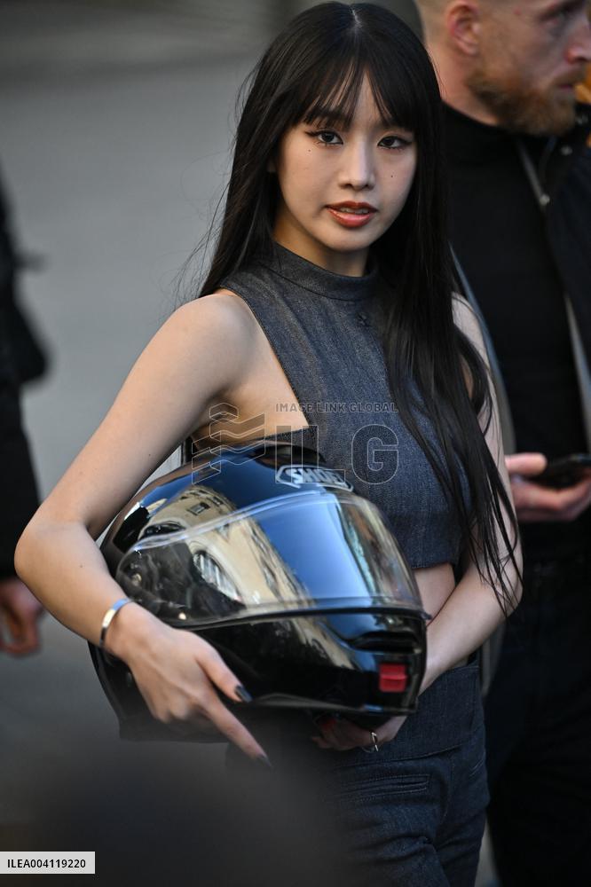 PFW Courreges Outside Arrivals