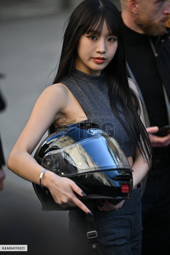 PFW Courreges Outside Arrivals