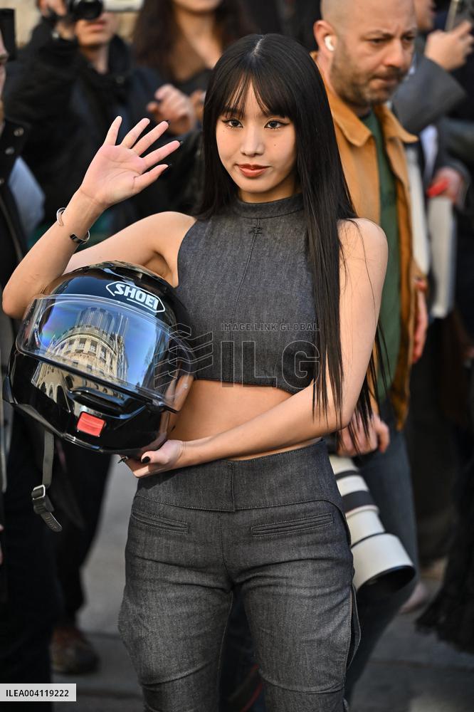 PFW Courreges Outside Arrivals