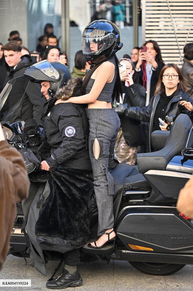 PFW Courreges Outside Arrivals