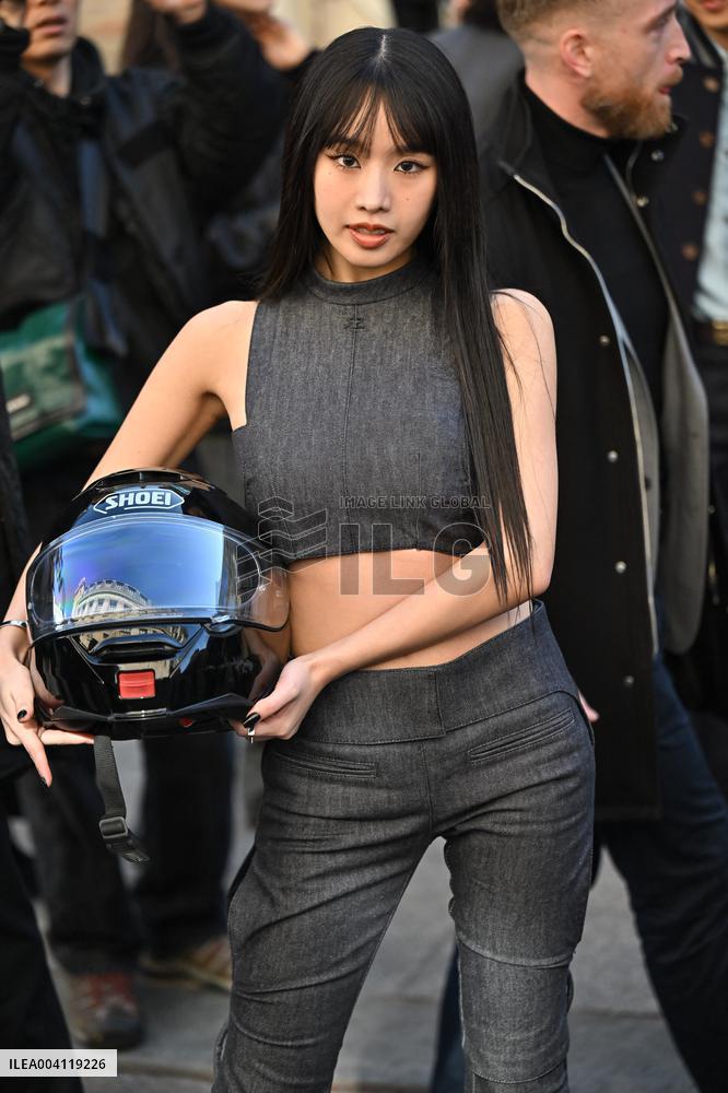 PFW Courreges Outside Arrivals